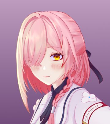 大毛衣画不明白，截成头像吧（