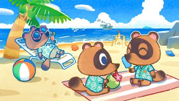 动森官推提醒大家，炎炎夏日要记得及时补充水分哦~