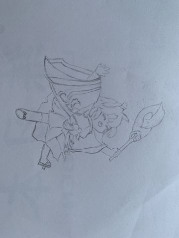 刚刚停电时随手临摹的一只