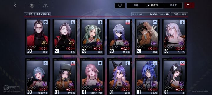 角色培养截图