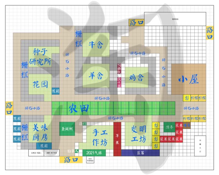 一字型农田海岛布局截图