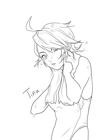 游戏掉帧把我搞崩溃了，画个妹妹放松下心情。