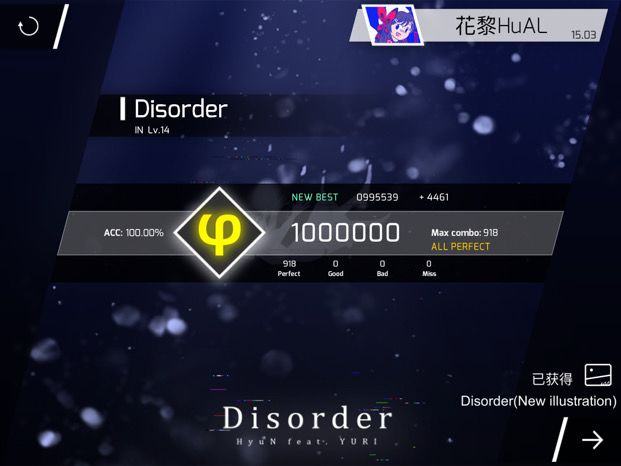 disorder in14 all perfect截图
