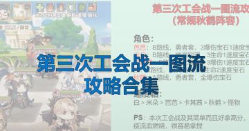 第三次工会战一图流攻略合集