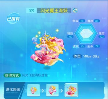 精灵图鉴-闪光翼王海妖