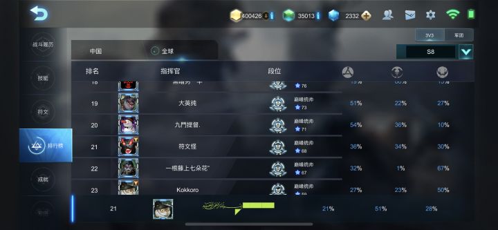 每个赛季改一次名，就是玩截图