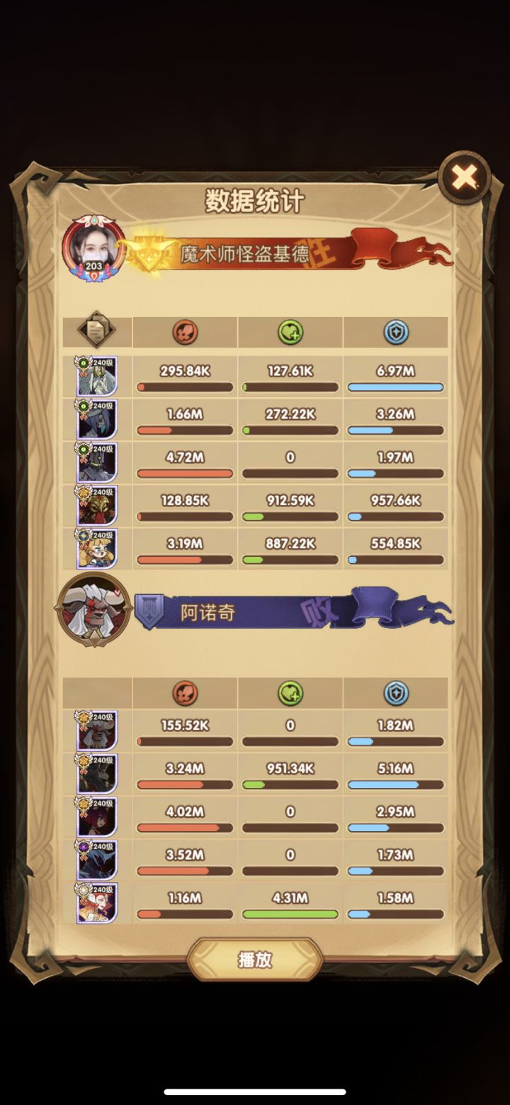 帝国明珠佩吉试炼之地阵容截图