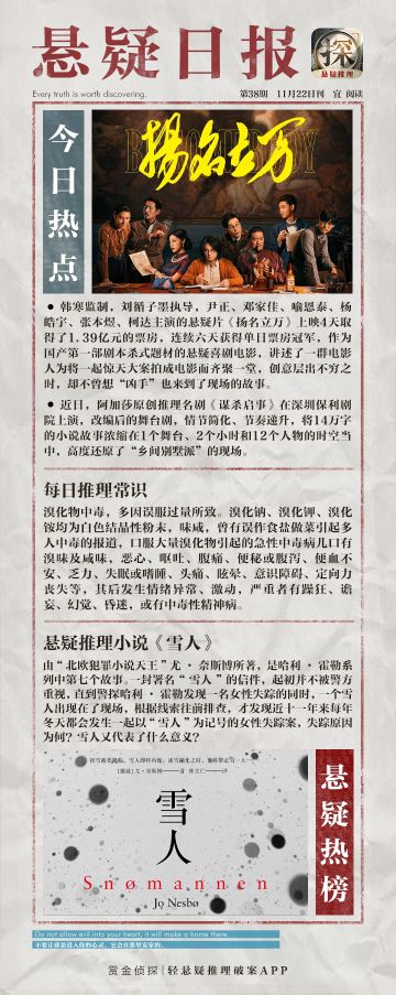 【悬疑日报】你想《扬名立万》吗？不妨来看看这个电影！