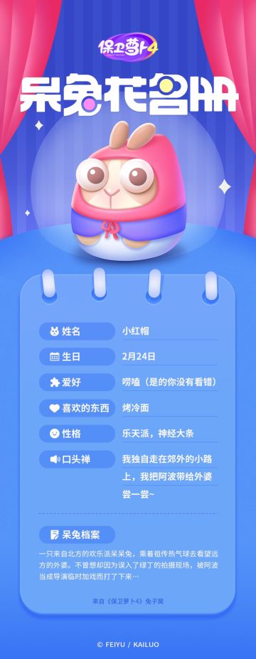 呆兔花名册 | 小红帽