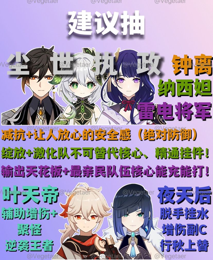『原神』自查！你的UP角色都抽对了吗？？？截图
