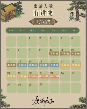 出恭入敬有将就活动梳理