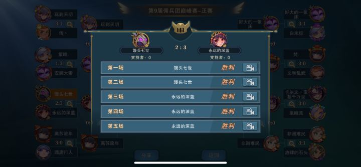 惜败了截图