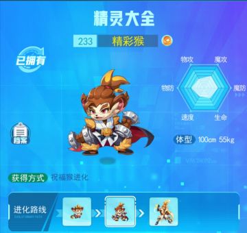 精灵图鉴--精彩猴