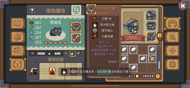 宠物装备截图