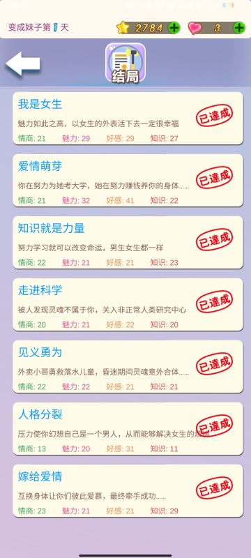 全剧情解锁+全结局+全衣装解锁