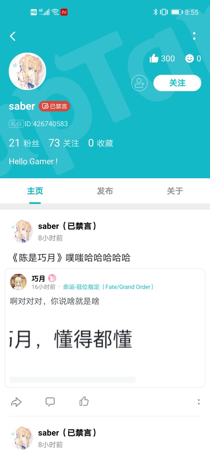 那个叫saber的骗人，呜呜呜呜截图