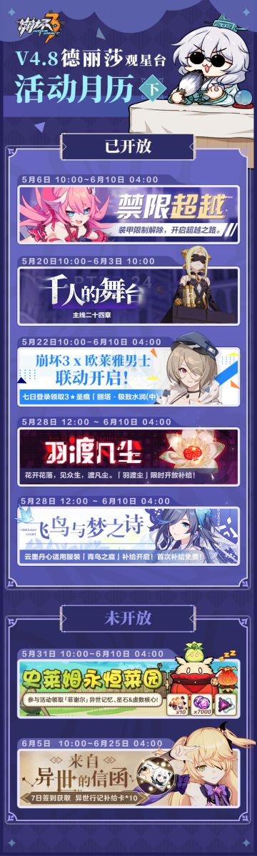 一图流 | V4.8 活动月历（下）