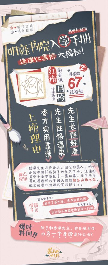 书院见闻 | 明雍入学手册-选课红榜大揭秘（制香课）