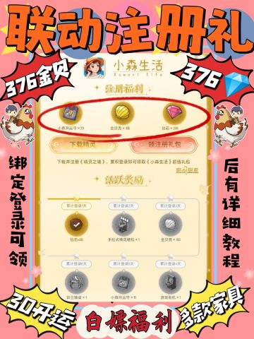 小森| 联动注册礼包（🧐失败？你需要这篇攻略！）