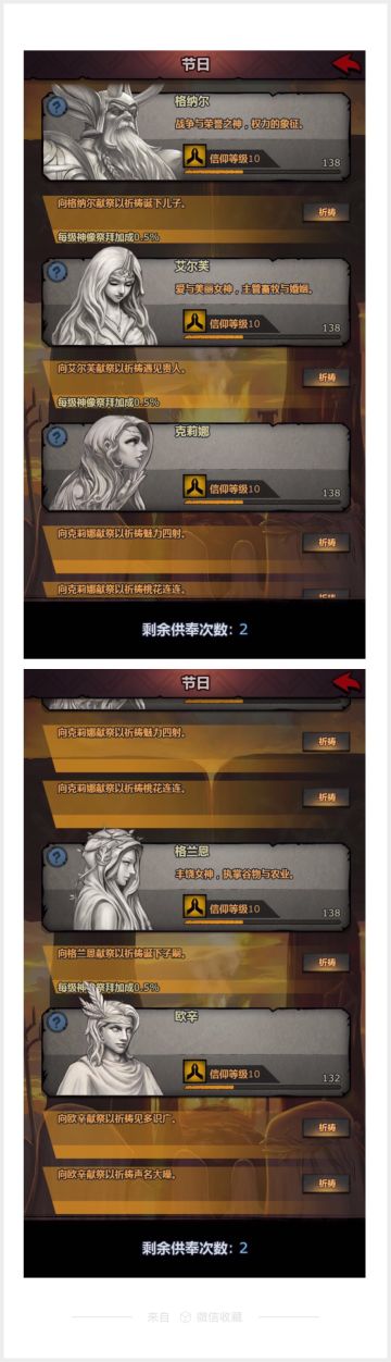 神像效果大全以及祈祷效果。