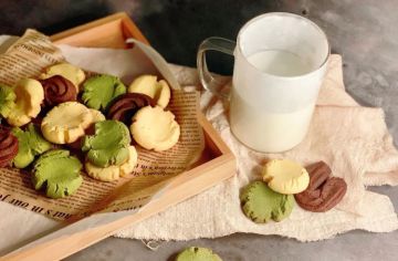 嘿嘿，我又来啦，今天早餐制作了简单的黄油饼干～