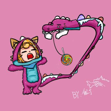 摸了穿着玛卡龙睡衣的爱丽丝