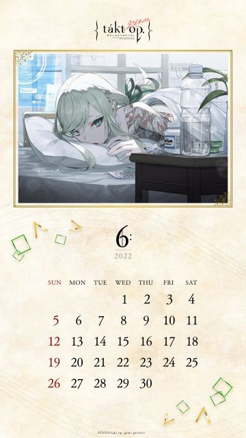 这边也发一下，六月日历壁纸