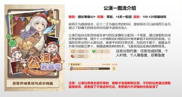 公演的内容介绍和注意事项讲解