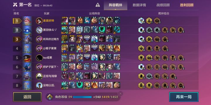 这铂金局真难打,各种神仙,兄弟们都遇到过什么神仙阵容截图