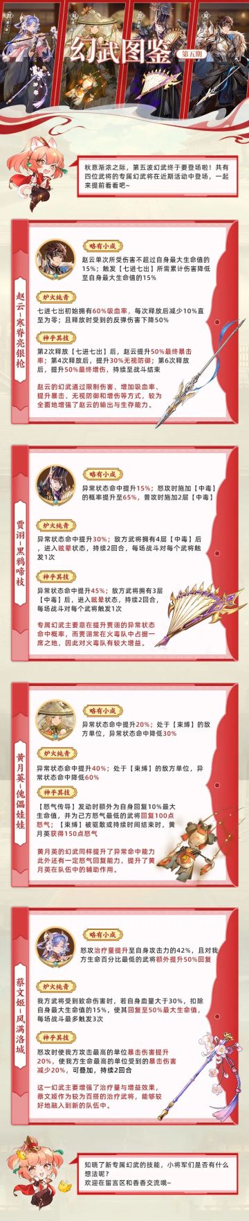 幻武图鉴丨全新幻武即将登场，技能&解读抢先看！