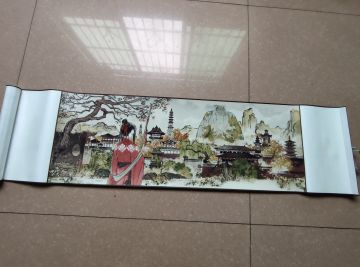 收到宣纸挂画啦