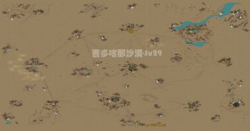 西多喀那沙漠详细资源分布地图