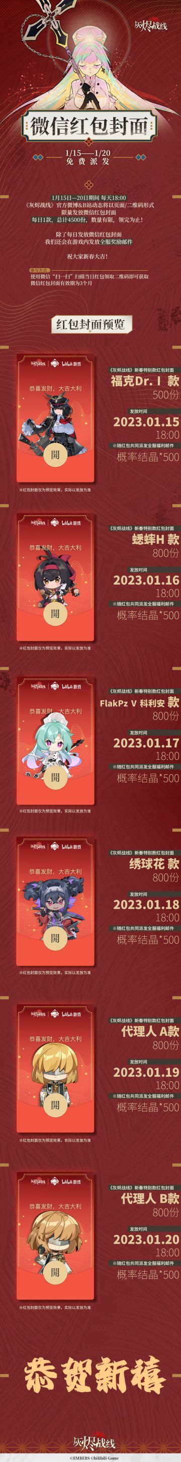 【新春特别企划】∣ 新春限定款红包封面限量派发