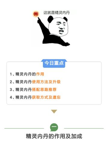 精灵内丹玩法解读，内含详细搭配推荐