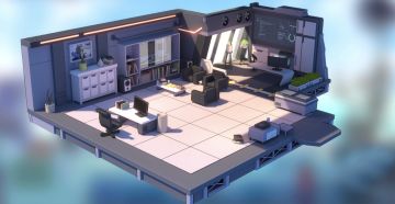 新玩法预告 | 3D基建办公室场景