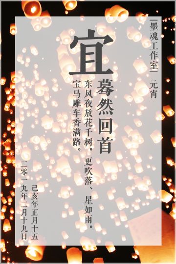 【元宵】春风化雨，花灯如昼