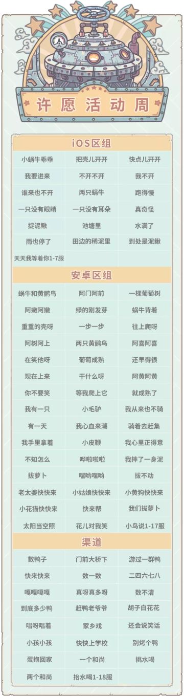 本期活动|0521活动预告，大祈愿之阵开启！