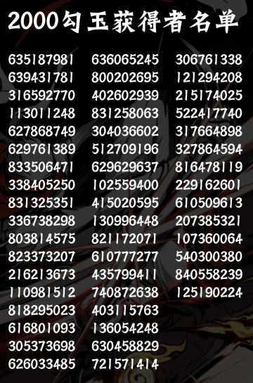忍者必须死3二周年资料片爆料直播——超级奖池中奖Uid公布