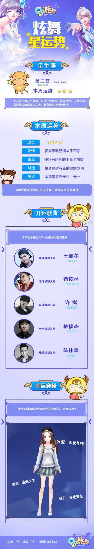 【炫舞星运势】淡定洒脱的金牛