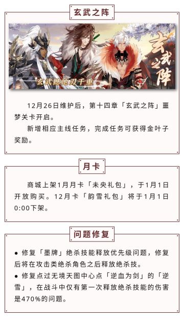 12月26日维护公告