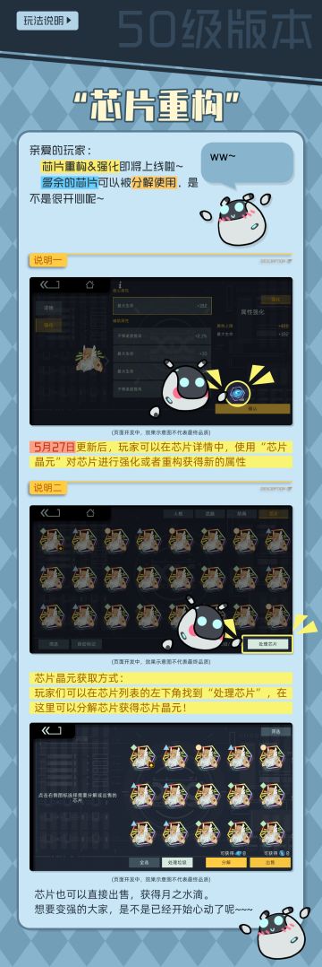 50级版本“芯片重构”说明