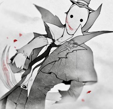 #角虫的腿部挂件#“相信我，你不会想看到我的微笑。”（来源：@あまた）