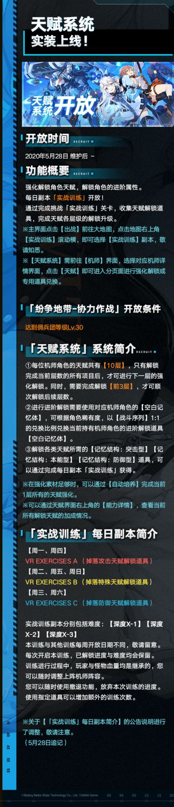 【重装战姬】5月28日维护后活动一览