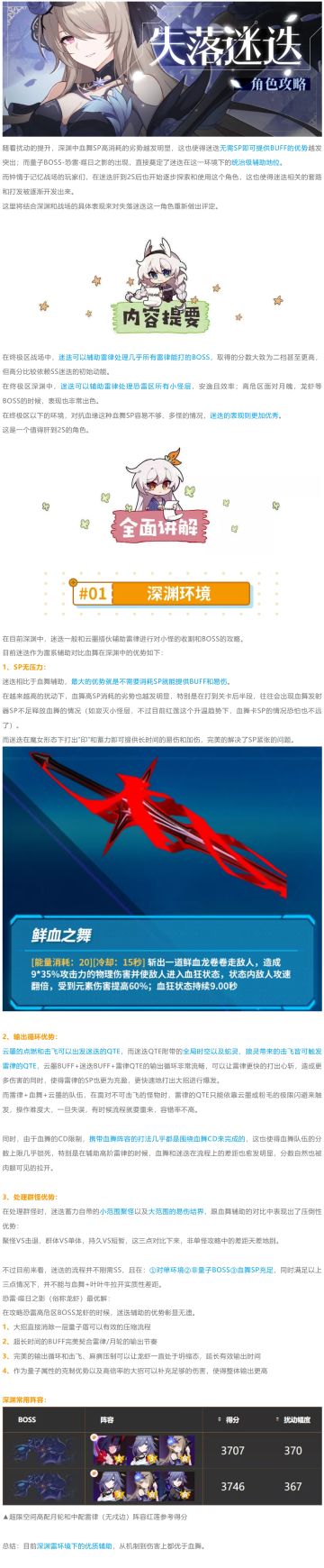 【崩坏3通讯中心】（浪花）角色攻略丨迷迭再起，谁还敢说我老婆是花瓶？