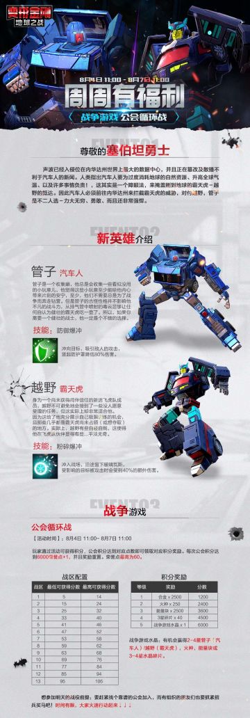 【本周活动】-战争游戏