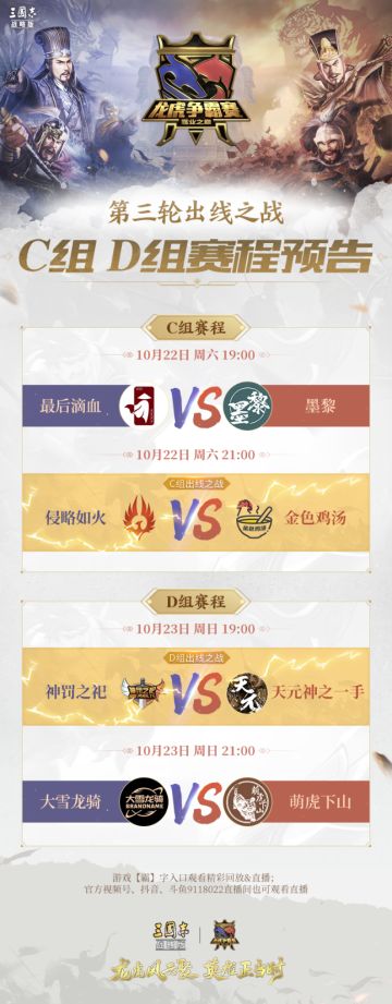 哪两个军团将晋级四强？C组、D组精彩出线之战即将开赛！