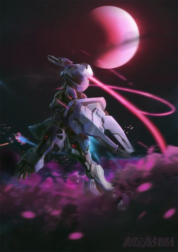 胧与座机“辉夜”的一组设定及插画