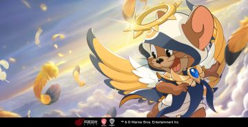 周年派对热闹多丨天使杰瑞首款S级皮肤圣洁降临，魔法魔镜再添一位小天使！