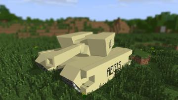 当变形坦克与Minecraft碰撞