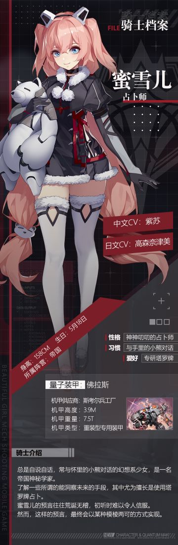 【骑士档案】「占卜师」蜜雪儿——“你想知道的答案，在这里应有尽有哦~”